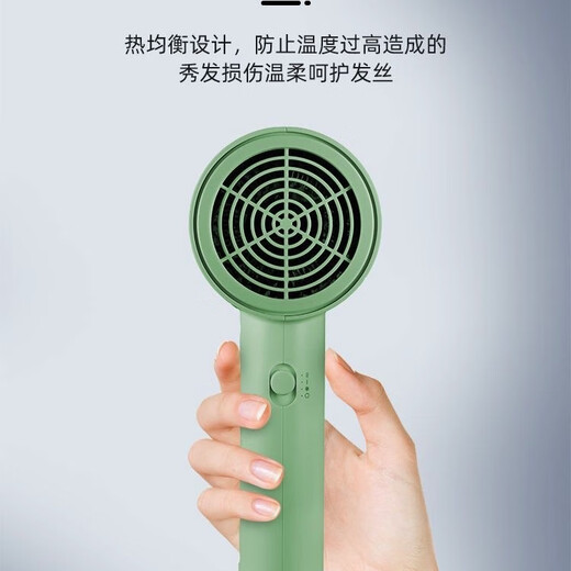 博锐飞科电吹风机家用大功率速干负离子护发宿舍用冷热风可折叠恒温吹 飞科吹风机FH6296 1800W