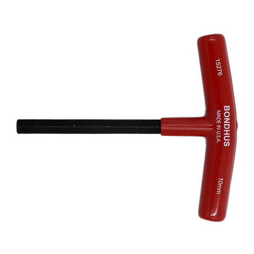 
BONDHUS original American Borton T-shaped hexagonal wrench T-handle internal hexagonal imported hardware tools T-shaped wrench hexagonal edge metric flat head 10mm length 152mm (15276)