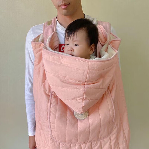 CLCEY children's cloak autumn and winter windproof blanket stroller cover blanket baby baby bag waist stool windproof baby cloak warm and thickened yellow 85*80cm