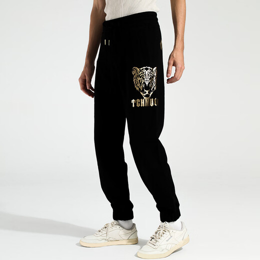Tch leichte Luxus-Trendy Casual Hosen Männer Gold gepresst Leopard Head Tiger Head Letter Casual Long Hosen T66C20E6210 m