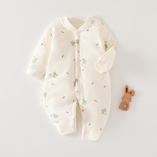 
Seven-picked daisy 40g cotton onesie baby onesie in autumn and winter boneless clothes thin cotton medium-thick climbing clothes one-piece warm outing clothes X6624 rice-bottomed bear strawberry 40g one-piece cotton jacket size 80 (16-19Jin [Jin equals 0.5 kg] suitable)