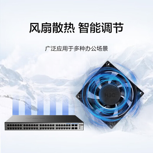 华三（H3C）企业级全千兆POE交换机 非网管安防监控办公网络工程网线供电器专业防雷即插即用 S1252F-PWR 48口千兆 POE：370W POE供电网络分线器商用办公别墅组网