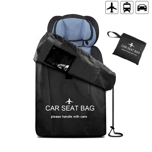 Jingmengyuan Kindersicherheit Sitzwagen für Lagerbeutel Staubdichte Beutel Bündel Tasche Extra Dicke Polyester Stoff schwarz und blau 45*45*85