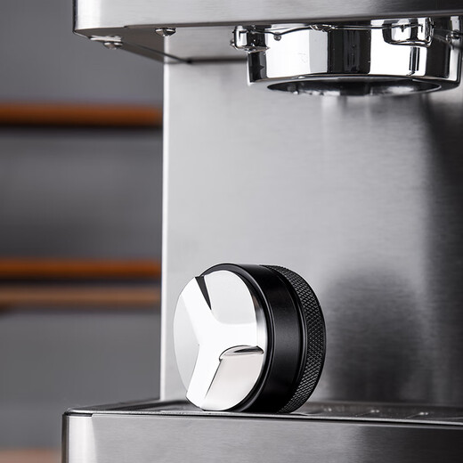 CLITON three-leaf coffee powder dispenser metal three-blade press powder hammer Italian coffee machine powder press large size 58mm