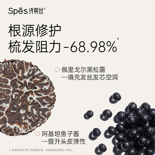 Spes诗裴丝黑松露修护膏 发膜 258ml*2修护干枯头发 护发素毛躁 护发
