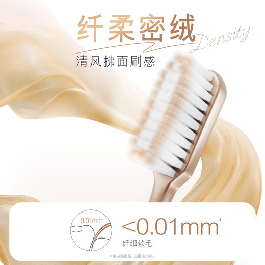 Colgate Toothbrush Slim Gold, 2 pieces of fine-bristled toothbrushes, efficient cleaning and effective stain removal