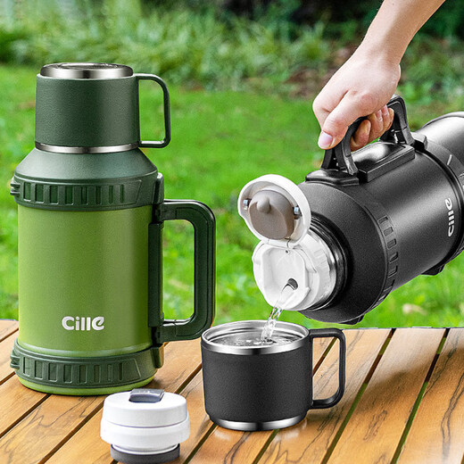 Xile large-capacity thermal kettle for men and women high-looking outdoor travel kettle thermos 304 stainless steel water bottle