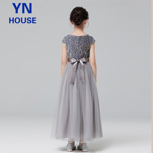 
Yinuofang girls dress long skirt children's June 1st performance costume flower girl host piano performance costume