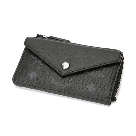 MCM Aren Mini Card Bag Reißverschluss Coin Brieftasche Zertifikat Männer und Frauen schwarz [Geschenk]