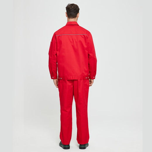 Baiyi Anti-static work clothes Spring and Autumn Men's and Women's Set Gas Station PetroChina 5010 Red L/170