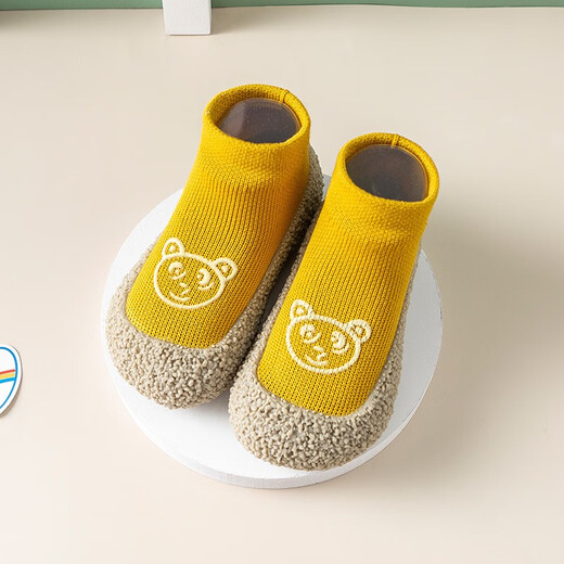 Thombaker (Thombaker) Baby Tritt nach vorne Schuhe und Socken Baby Kleinkind Schuhe Leichte hochelastische Socken integrierte Bodensocken Militärgrün 24 (innere Länge 14,5 cm) 17-24 Monate