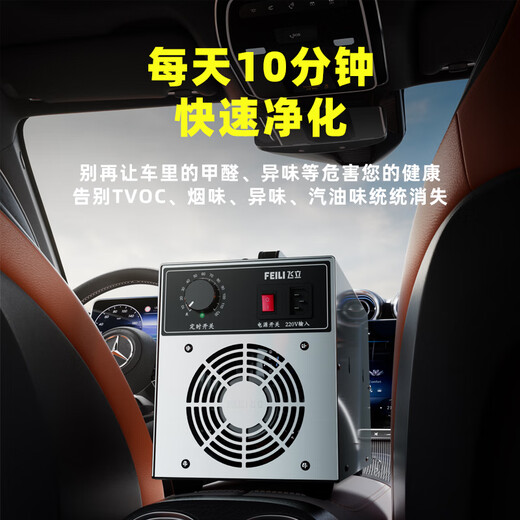 Feili (FEILI) car intelligent disinfection machine new car formaldehyde removal ozone sterilization and deodorization/smoke odor car negative ion air purifier FL-805S (quick disinfection)