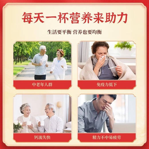 Chuyuanjiang Zhongzhong mehrdimensionales Hochcalciumpulver-Pulver 800G Geschenkbox mittlerer und älterer Menschen geben Geschenke voroperative und postoperative Ergänzung