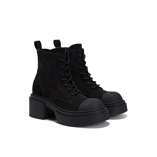 GG-CC [BRAD Superman] Neue Wintermode dicke Martin Boots Outdoor arbeiten große gelbe Boots Frauenschuhe G24Y7505 Iron Grey 36