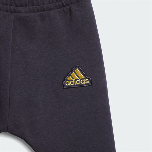 Adidas 24 New Year Model Men's and Women's Sports and Casual Long Sleeve Ribbed Closed Hooded Set JF3881JF3882 Hanyu White/Ink Blue JF3882 92cm