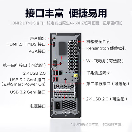 联想(Lenovo)扬天M4000q 酷睿12代办公商用家用整机台式电脑企业采购迷你主机 【扬天M4000q 12代酷睿 热销款】单主机 定制:G6900 16G 1T+512G