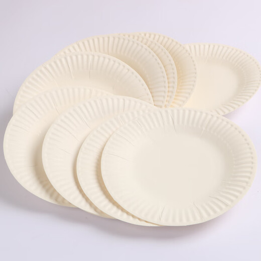 Kindergarten handmade special paper plate white disposable children's art diy painting colorful cake painting 7 inches / diameter 18cm (20 pieces)