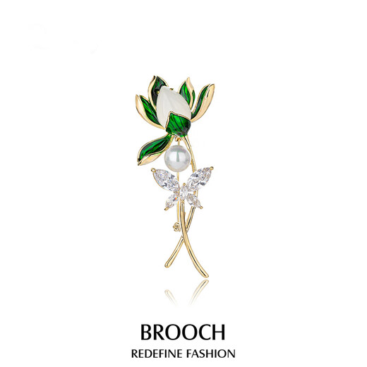 Qlady orchid brooch, high-end feminine corsage, anti-exposure pin, scarf buckle, niche suit accessories, birthday gift