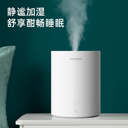 Borui Feike Humidificateur Chambre Light Voice Baby Office Bureau de grande capacité Ménage MINI Purification d'air de brouillard élevé 4L IVORY WHITE HUMIDIFICATION 10-12 HEURES FH9207