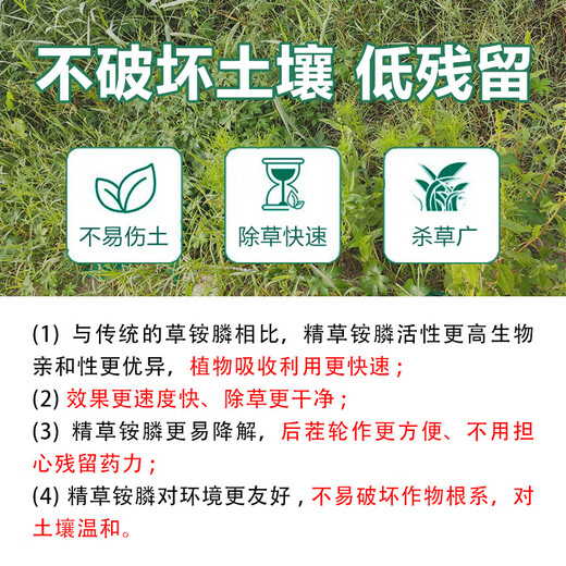 Special herbicide for glufosinate and root rot, phosphorus phosphorescent herbicide for glufosinate and glufosinate 110g, free auxiliaries for regular version