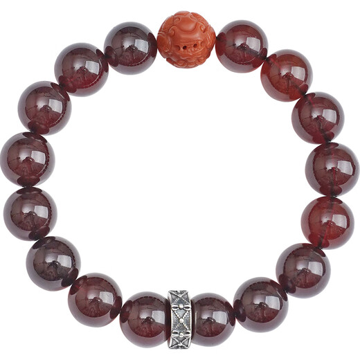 Potala Palace Blood Amber Bracelet Amber Men's and Women's Three Eyes Dzi Beads Southern Red Purple Dragon Crystal Plate Play Bead Bracelet Birthday Gift Blood Amber Southern Red Bracelet