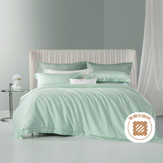 Mercury Home Textiles pure cotton bed set of four, pure cotton antibacterial sheets, duvet covers, pillowcases, bedding, double quilt cover, quilt sheet, for Alice 100S TencelTM/fitted sheet style, 1.5m bed (suitable for 200*230 quilt core) Mercury Home Textiles pure cotton bed set of four, pure cotton antibacterial sheets, duvet covers, pillowcases, bedding, double quilt cover, quilt sheet, for Alice 100S TencelTM/fitted sheet style, 1.5m bed (suitable for 200*230 quilt core)