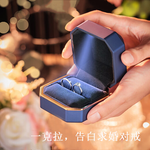 Dirholl PT950 platinum ring for women, one carat diamond ring, couple ring, engagement ring, birthday 520, Valentine's Day gift for wife, light luxury model - confession ring, no engraving