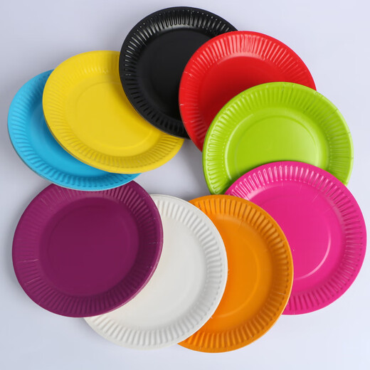 Kindergarten handmade special paper plate white disposable children's art diy painting colorful cake painting 7 inches / diameter 18cm (20 pieces)