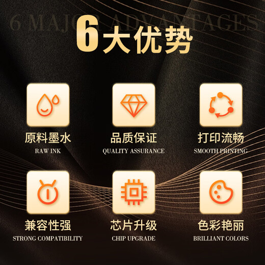 普伟850/851大容量可加墨墨盒 适用佳能IP7280/MX928/728MG7580/IX6780 五色可填充墨盒套装