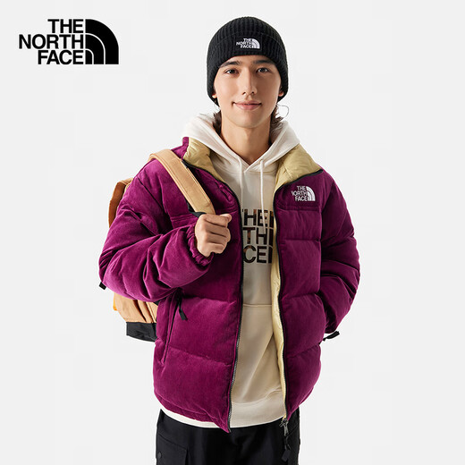 The North Face北面羽绒服男1992Nuptse潮牌双面穿羽绒外套831I LI6/红色 XL
