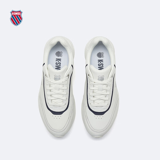 盖世威（K·SWISS）男女运动鞋春季新款透气舒适缓震休闲鞋9274-US 113温布尔登白/海军蓝/盖世红 41