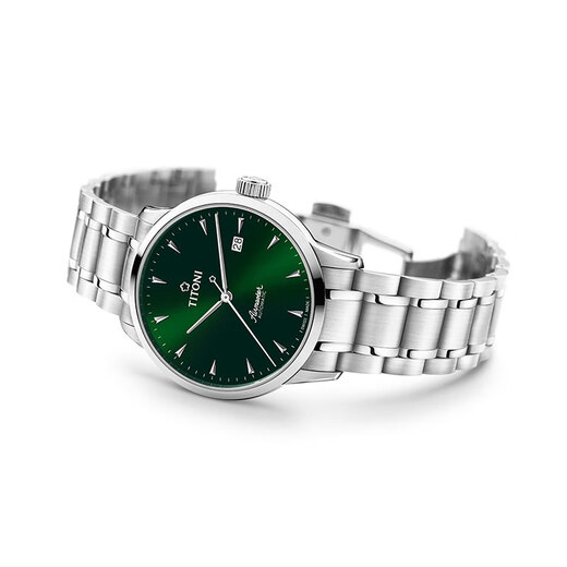 Plum Blossom (Titoni) Swiss Watch Aerial Spellord Серия бизнеса Простые автоматические механические мужские часы Женская пара смотрит на мужские часы 40 мм 83733-S-673