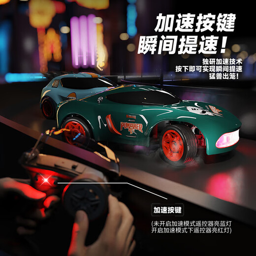 JJR / CRC Remote Control Car Desktop Mini Remote Control Racing Drift Racing Four-roues moto 1:64 Gift's Gift's Electric Remote Control Control Nado Grey Runpup
