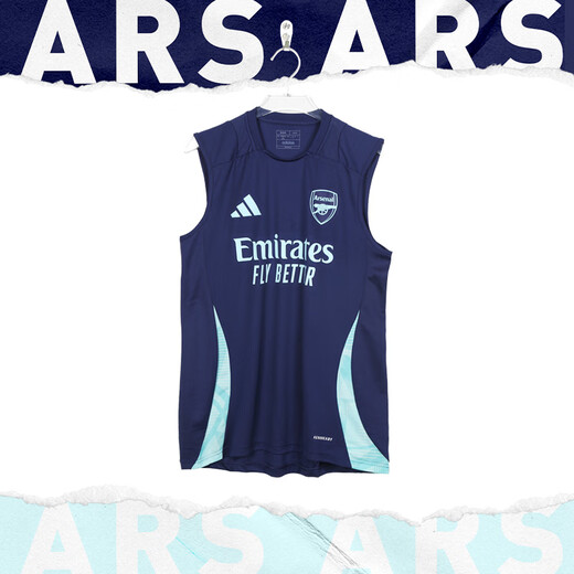 adidasADIDAS阿迪达斯阿森纳足球运动无袖训练球衣成人男IT2199 夜空紫IT2199 XL （170-185斤）