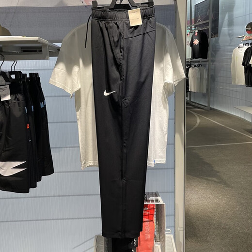 耐克（NIKE）男裤秋冬新款时尚潮流跑步健身训练百搭宽松运动裤休闲长裤 DM6627-010/黑色梭织/直筒裤 L