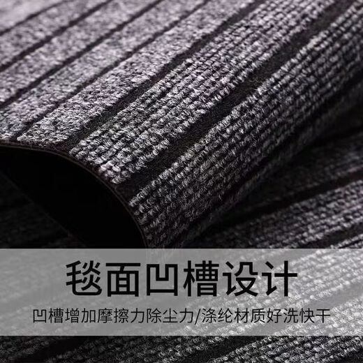 Xuxian kitchen floor mats are water-absorbent, non-slip, oil-resistant, and stain-resistant, household door mats, cuttable mats, carpets, and customizable 80*180cm. Red and black stripes-upgraded thickening