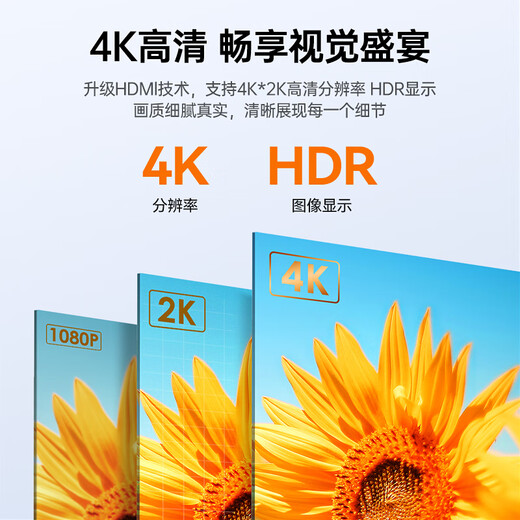 Biaz HDMI-Kabel-Verlängerungskabel 4K60 High-Definition 1 Meter HDMI-High-Definition-Kabel Stecker auf Buchse Version 2.0 3D-Videokabel Computer TV-Box Set-Top-Box Datenverbindungskabel HX2