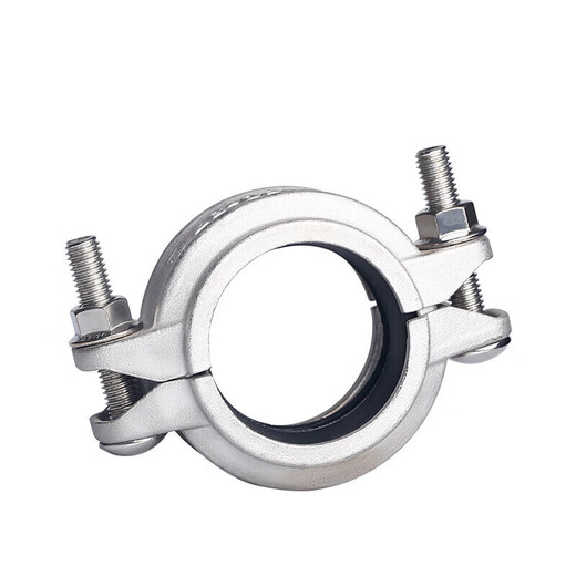 Jinniu Pipe Industry Stainless Steel Grooved Clamp Specifications DN150 (Outer Diameter 165) Material 304 Stainless Steel Gray DN150 (Outer Diameter 165) 304 Stainless Steel