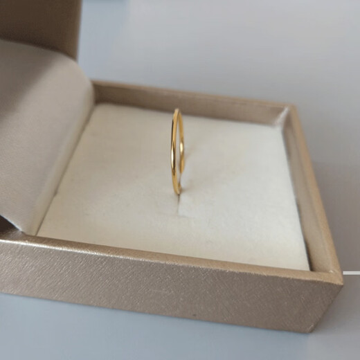 Tail ring for women's little finger rose gold 18k gold small size plain ring simple titanium steel plated K gold solid rose gold + high-end gift box US size 8 115 Jin Jin equals 0.5 kg ~130 Jin Jin equals 0.5 kg