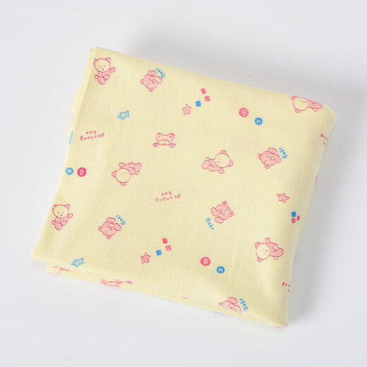 
CLCEY baby diapers pure cotton cloth washable newborn diapers baby diapers cotton piss ring double-layer pure cotton fabric yellow yellow bear 3 meters long double-layer tube 1 strip XL