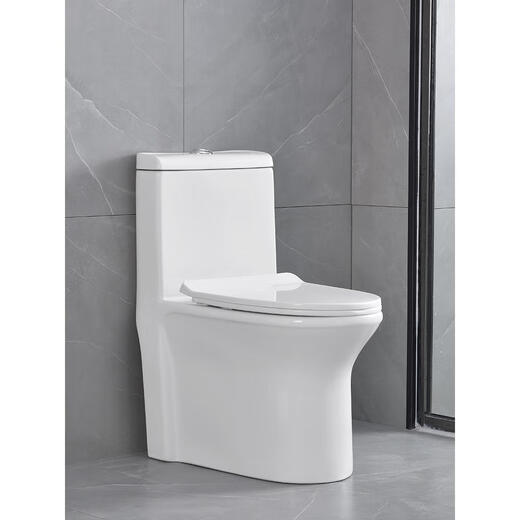 特殊坑距节水静音陶瓷坐便器连体式抽水马桶家用小户型虹吸式座便 8668小户型微晶釉面 380mm