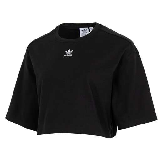 
Adidas official women's short-sleeved 25 summer new sportswear running body clothes cotton breathable casual round neck T-shirt IT9887/black/short/pure cotton skin-friendly S [160 recommended weight 95-110Jin [Jin equals 0.5 kg]]