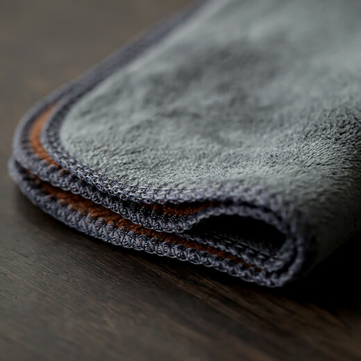 Yishengtang thickened tea towel absorbent kung fu tea set tea ceremony accessories tea table square towel towel wiping table cleaning rag tea cloth thickened yellow 2 pieces