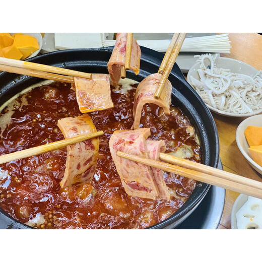 EOAGX成都爱妻午餐肉罐头 爱妻牛排火锅店 精选肉 东来副食店 牛肉午餐 牛肉午餐肉1箱36罐198g每罐