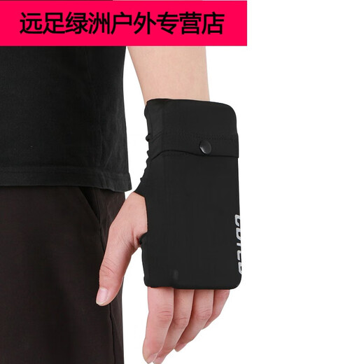 Raf core running mobile phone arm bag sports wrist bag for men and women, universal running mobile phone case storage bag, multi-functional palm strap, black (high elasticity) left hand, skin material S (weight 80110Jin Jin is equal to 0.5 kg)