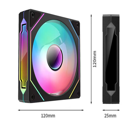 SAMA Suzaku desktop computer main case front panel iron mesh/double-sided cooling holes/wide body hardware/support ATX Suzaku air black chassis + 4 prism 4PRO temperature-controlled ARGB fans