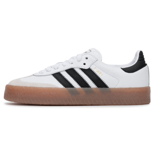 adidas Adidas Clover Women's Shoes New Summer Sports Shoes Fashion Retro Casual Shoes Sneakers Low Top Shoes JI1349 White and Black T-Teen Training Shoes 38