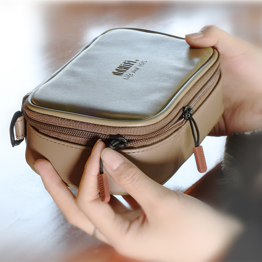 DdHiFi Professional Audio CZ180 Player Decoder Amplifier Wired Headphones Upgraded Cable Portable Large Capacity Storage Bag Composite Leather Double Head CZ180