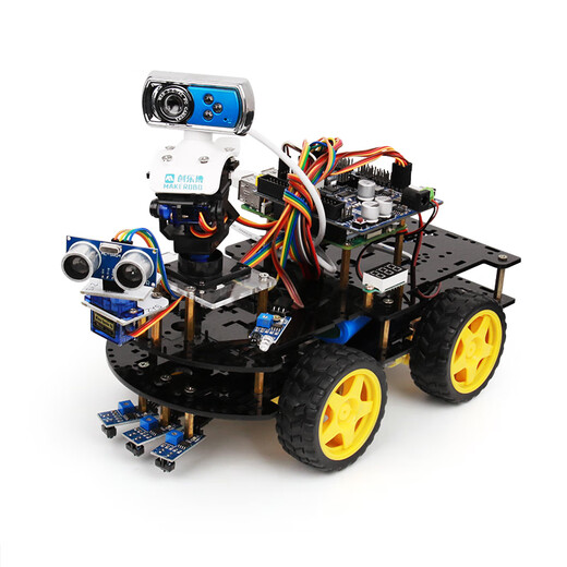 Makerobo Raspberry Pi 5 Smart Car AI Visual Identification Robot Robot opencv MediaPipe Пакет не включает материнскую плату