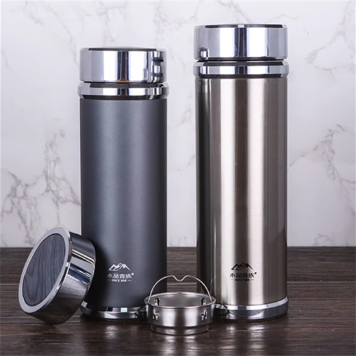 Yatai Yatai Crystal Noble 304 stainless steel thermos cup with handle men's business water cup office tea cup true color 550ML straight cup